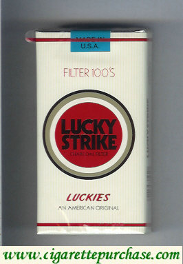 Lucky Strike Luckies An American Original Filters 100s cigarettes soft box